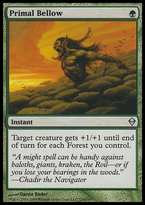 Primal Bellow ~ Zendikar [ Excellent ] [ Magic MTG ]