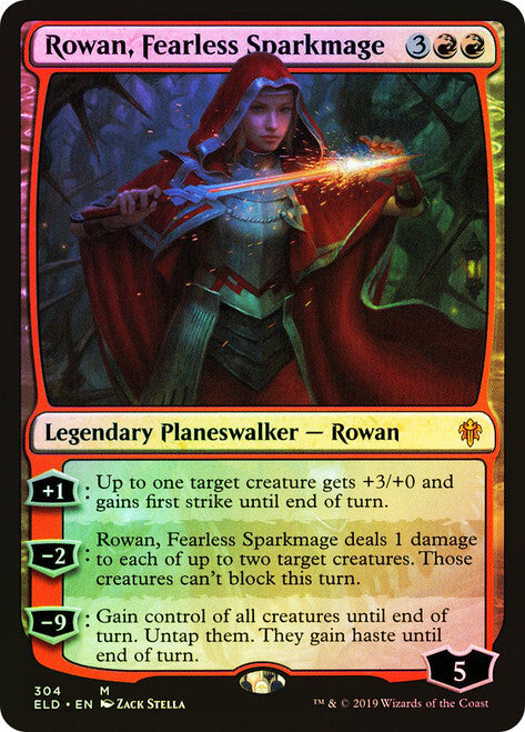 FOIL Rowan, Fearless ~ Throne of Eldraine [ NearMint ] [ Magic MTG ] - London Magic Traders Ltd