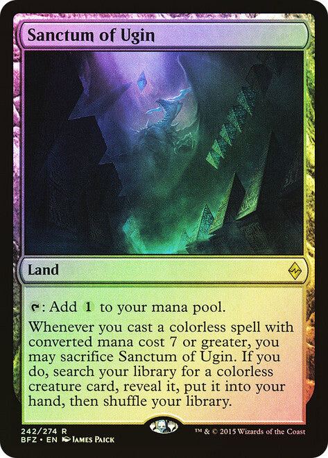 FOIL Sanctum of Ugin ~ Battle for Zendikar [ Excellent ] [ Magic MTG ]