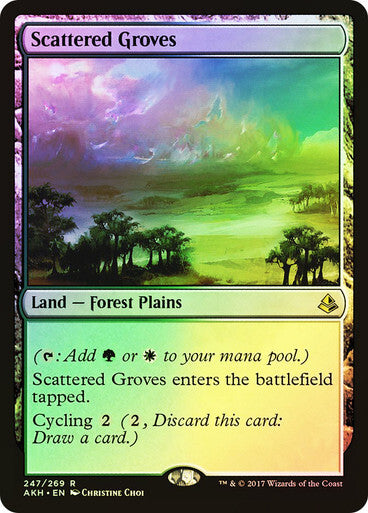 FOIL Scattered Groves ~ Amonkhet [ Excellent ] [ Magic MTG ]