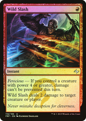 FOIL Wild Slash ~ Fate Reforged [ NearMint ] [ Magic MTG ] - London Magic Traders Ltd