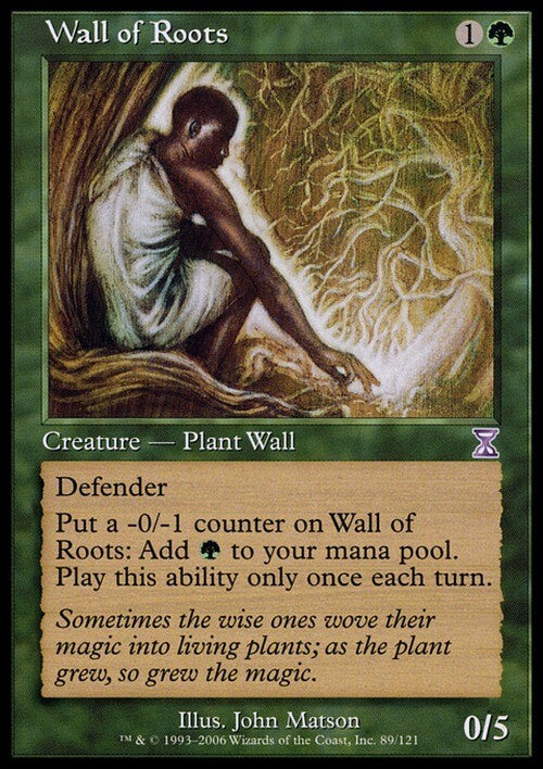 Wall of Roots ~ Time Spiral [ Excellent ] [ Magic MTG ]
