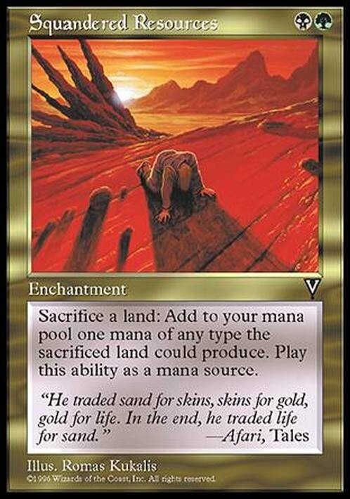 Squandered Resources ~ Visions [ MINT ] [ Magic MTG ]
