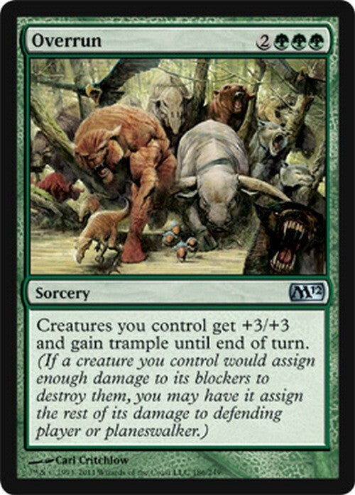 Overrun ~ Magic 2012 [ Excellent ] [ Magic MTG ]