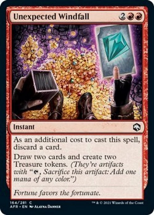 Unexpected Windfall ~ Adventures in the Forgotten Realms [ NM ] [ Magic MTG ]