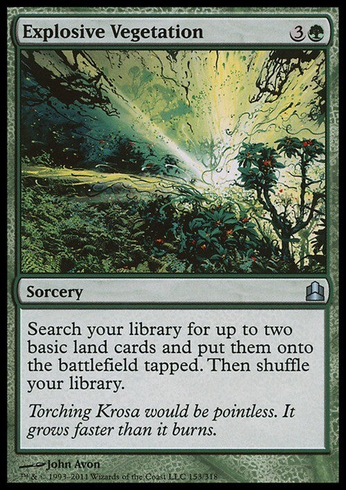 Explosive Vegetation ~ Commander 2011 [ Excellent ] [ Magic MTG ]