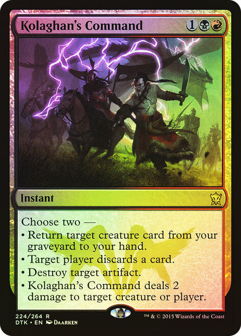 FOIL Kolaghan's Command ~ Dragons of Tarkir [ NearMint ] [ Magic MTG ]