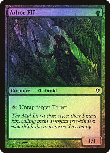 FOIL Arbor Elf ~ Worldwake [ Excellent ] [ Magic MTG ]