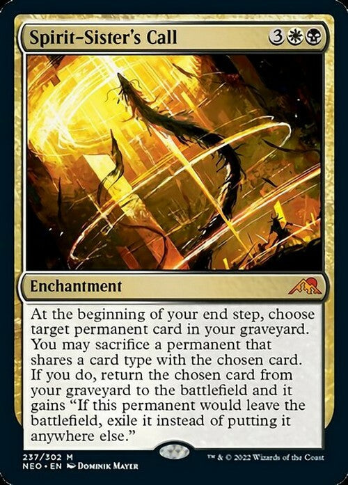 Spirit-Sister's Call ~ Kamigawa: Neon Dynasty [ NearMint ] [ Magic MTG ] - London Magic Traders Ltd