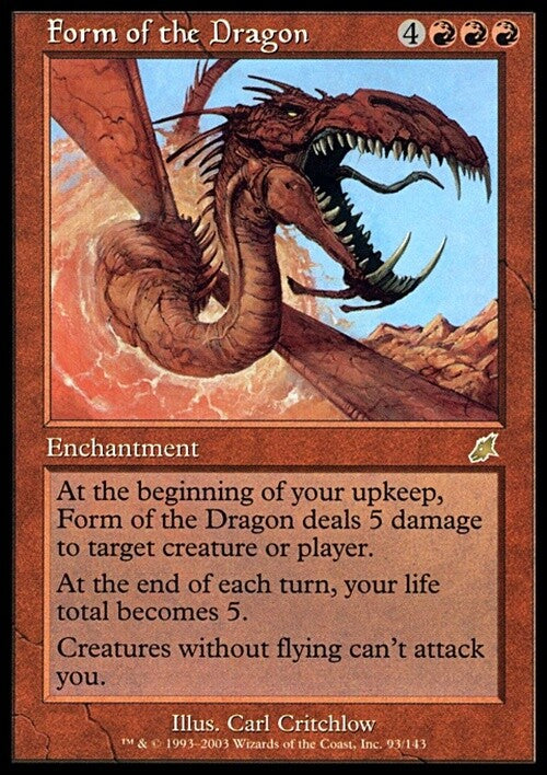 Form of the Dragon ~ Scourge [ PLAYED ] [ Magic MTG ]