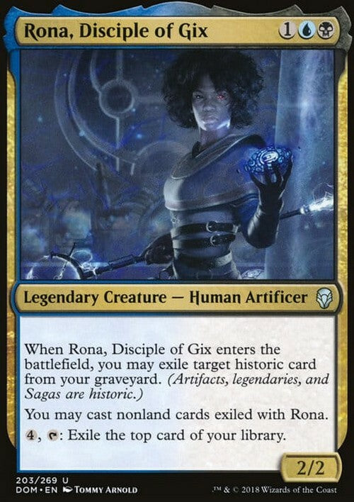 Rona, Disciple of Gix ~ Dominaria [ Excellent ] [ Magic MTG ]