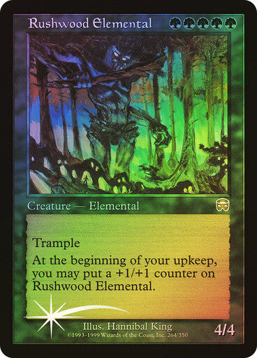 FOIL Rushwood Elemental ~ Mercadian Masques [ Excellent ] [ Magic MTG ]