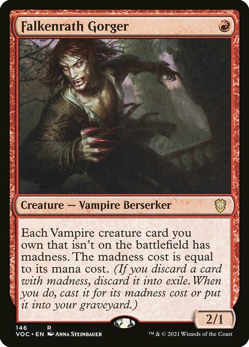 Falkenrath Gorger ~ Commander: Crimson Vow [ NearMint ] [ MTG ]
