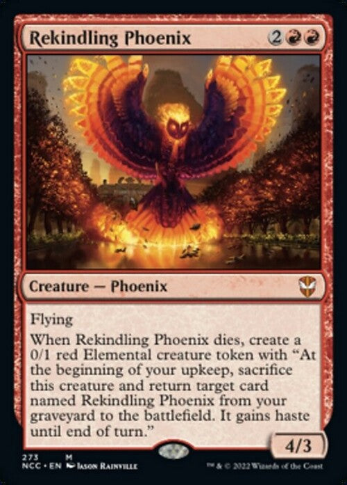 Rekindling Phoenix ~ Commander: Streets of New Capenna [ NM ] [ Magic MTG ]
