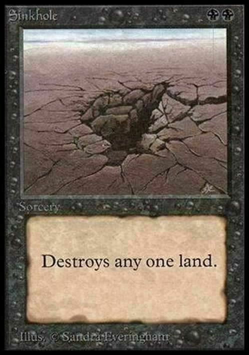 Sinkhole ~ Limited Edition BETA [ GOOD CONDITION ] [ Magic MTG ] - London Magic Traders Ltd