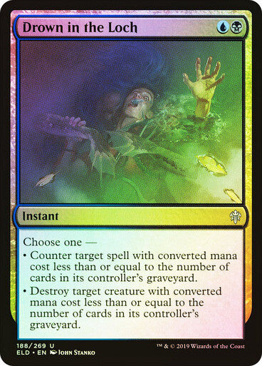 FOIL Drown in the Loch ~ Throne of Eldraine [ NearMint ] [ Magic MTG ]