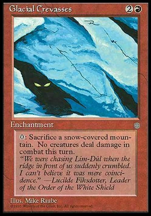 Glacial Crevasses ~ Ice Age [ Excellent ] [ Magic MTG ]