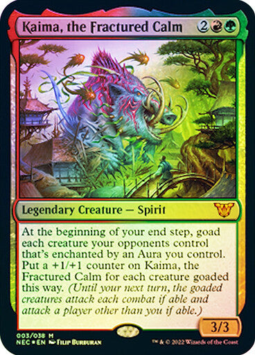 FOIL Kaima, the Fractured Calm ~ Commander: Kamigawa: Neon Dynasty [ NearMint ]