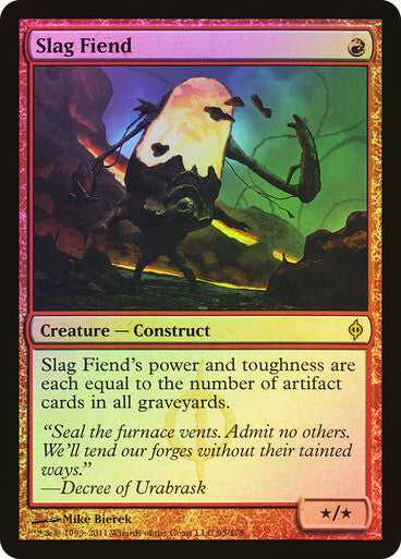 FOIL Slag Fiend ~ New Phyrexia [ Excellent ] [ Magic MTG ]