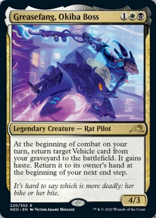 Greasefang, Okiba Boss ~ Kamigawa: Neon Dynasty [ NearMint ] [ Magic MTG ] - London Magic Traders Ltd