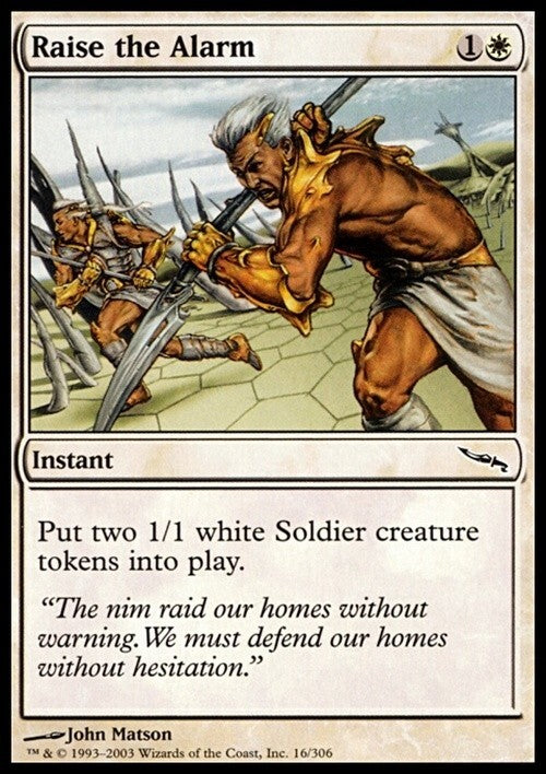 Raise the Alarm ~ Mirrodin [ Excellent ] [ Magic MTG ]
