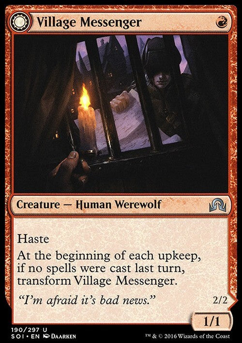 Village Messenger ~ Shadows over Innistrad [ Excellent ] [ Magic MTG ]