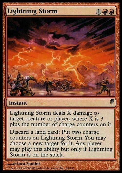 Lightning Storm ~ Coldsnap [ Excellent+ ] [ Magic MTG ]