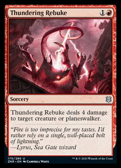 Thundering Rebuke ~ Zendikar Rising [ Excellent ] [ Magic MTG ]