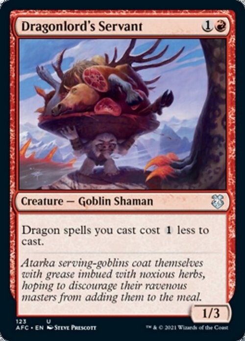 Dragonlord's Servant ~ Commander: Adventures in Forgotten Realms [ NM ] [ MTG ]