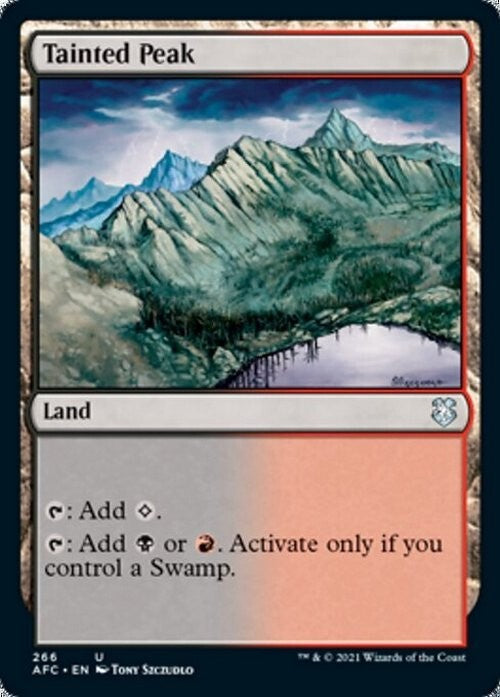 Tainted Peak ~ Commander: Adventures in the Forgotten Realms [ NM ] [ MTG ]