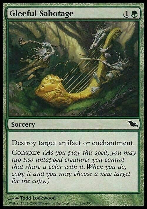 Gleeful Sabotage ~ Shadowmoor [ Excellent ] [ Magic MTG ]