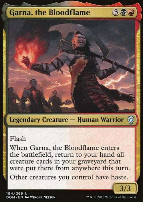 Garna, the Bloodflame ~ Dominaria [ Excellent ] [ Magic MTG ]