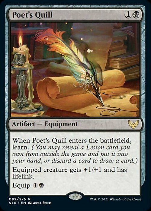 Poet's Quill ~ Strixhaven [ NearMint ] [ Magic MTG ]