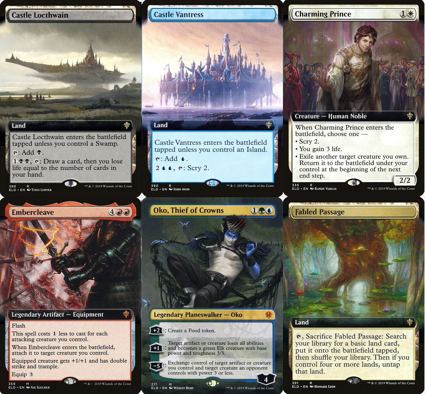 Choose your BORDERLESS / Extended ~ Throne of Eldraine [ NM ] [ Magic MTG ]