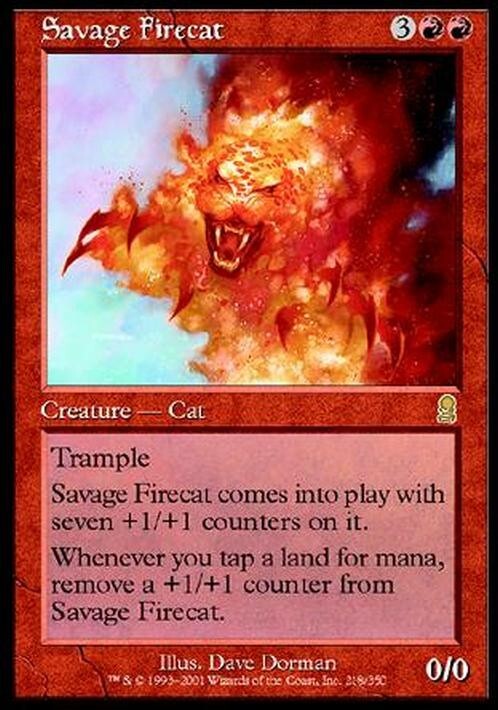 Savage Firecat ~ Odyssey [ PLAYED ] [ Magic MTG ]