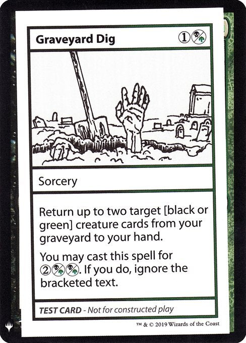 Graveyard Dig ~ Mystery Booster Playtest Cards 2019 [ NM ] [ Magic MTG ]