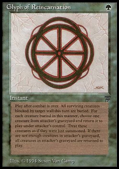 Glyph of Reincarnation ~ Legends [ Excellent ] [ Magic MTG ]