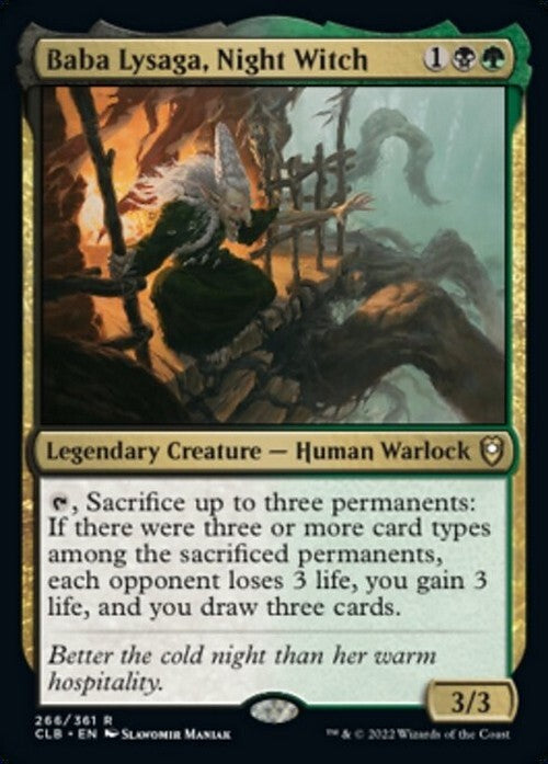 Baba Lysaga, Night Witch ~ Commander Legends 2 [ NM ] [ MTG ]
