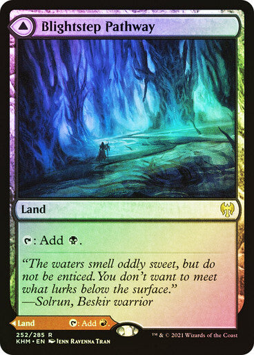 FOIL Blightstep Pathway   Searstep Pathway ~ Kaldheim [ NM ] [ Magic MTG ]