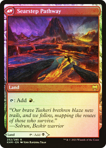 FOIL Blightstep Pathway   Searstep Pathway ~ Kaldheim [ NM ] [ Magic MTG ]