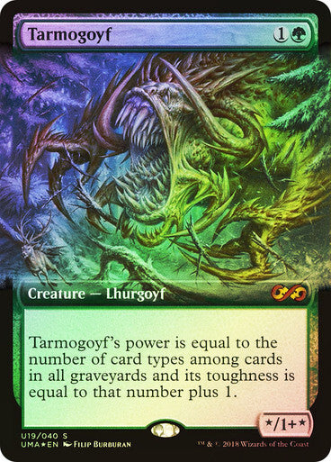 FOIL BORDERLESS Tarmogoyf ~ Ultimate Masters [ NearMint ] [ Magic MTG ] - London Magic Traders Ltd
