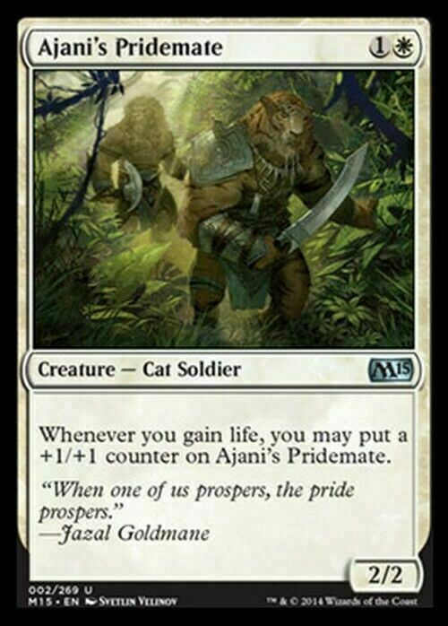 Ajani's Pridemate ~ Magic 2015 [ Excellent ] [ Magic MTG ]