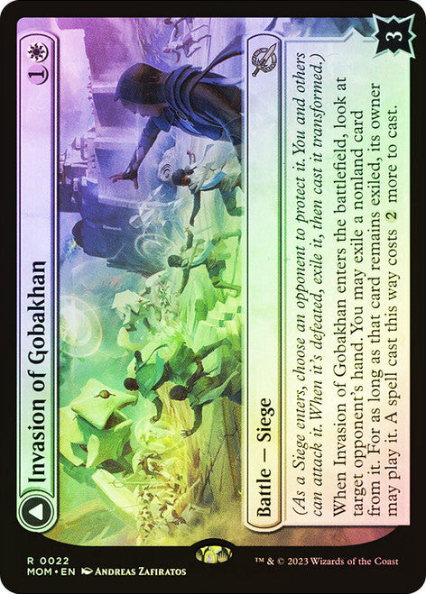 FOIL Invasion of Gobakhan / Lightshield Array ~ March of the Machine [ NM ]