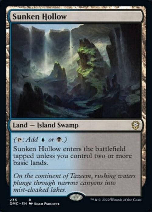 Sunken Hollow ~ Commander: Dominaria United [ NM ] [ Magic MTG ]