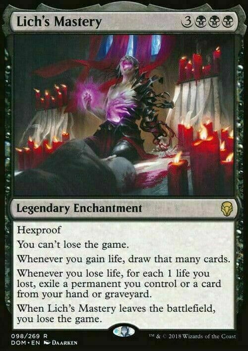 Lich's Mastery ~ Dominaria [ Excellent ] [ Magic MTG ] - London Magic Traders Ltd