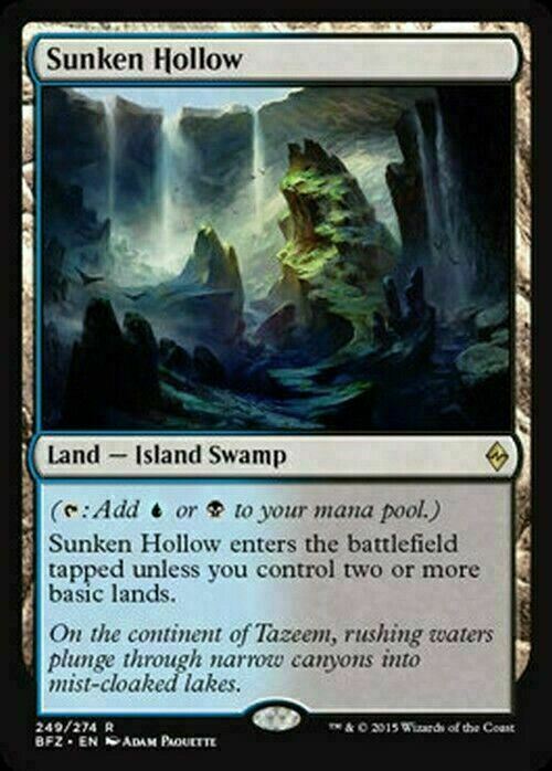 Sunken Hollow ~ Battle for Zendikar [ Excellent+ ] [ Magic MTG ]