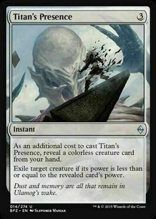 Titan's Presence ~ Battle for Zendikar [ Excellent ] [ Magic MTG ]