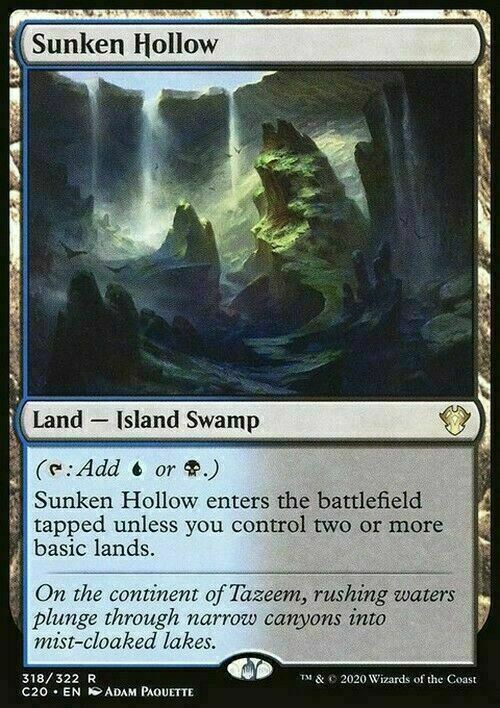 Sunken Hollow ~ Commander: Ikoria [ NearMint ] [ Magic MTG ]