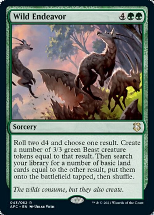 Wild Endeavor ~ Commander: Adventures in the Forgotten Realms [ NearMint ]