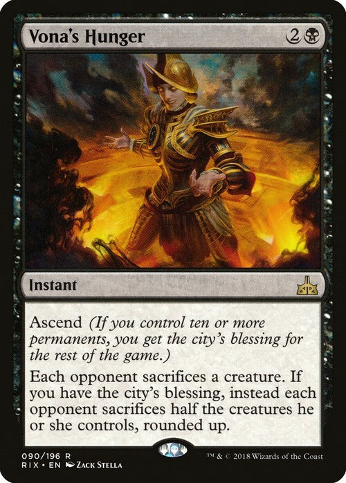 Vona's Hunger ~ Rivals of Ixalan [ NearMint ] [ Magic MTG ]